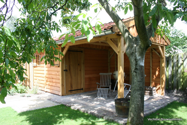 houten-tuinhuis-1 - Tuinhuis met veranda deluxe